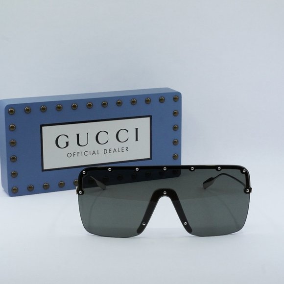 FINAL PRICE NEW GUCCI GG1245S 004 GOLD/GREY SUNGLASSES - Picture 2 of 11